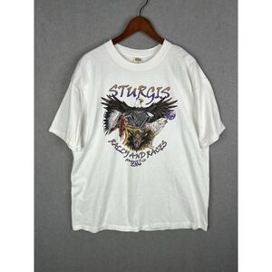 Y2K Sturgis‎ Biker Native American T-Shirt Size Large